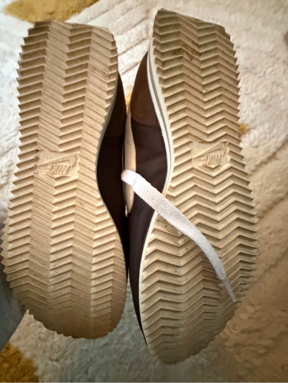 Nike women’s brown and White Lace-Up Sneakers - Picture 3 of 4
